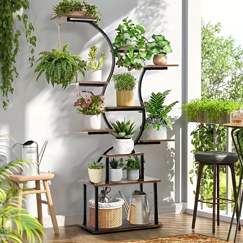 Suporte para plantas de interior com luz de crescimento