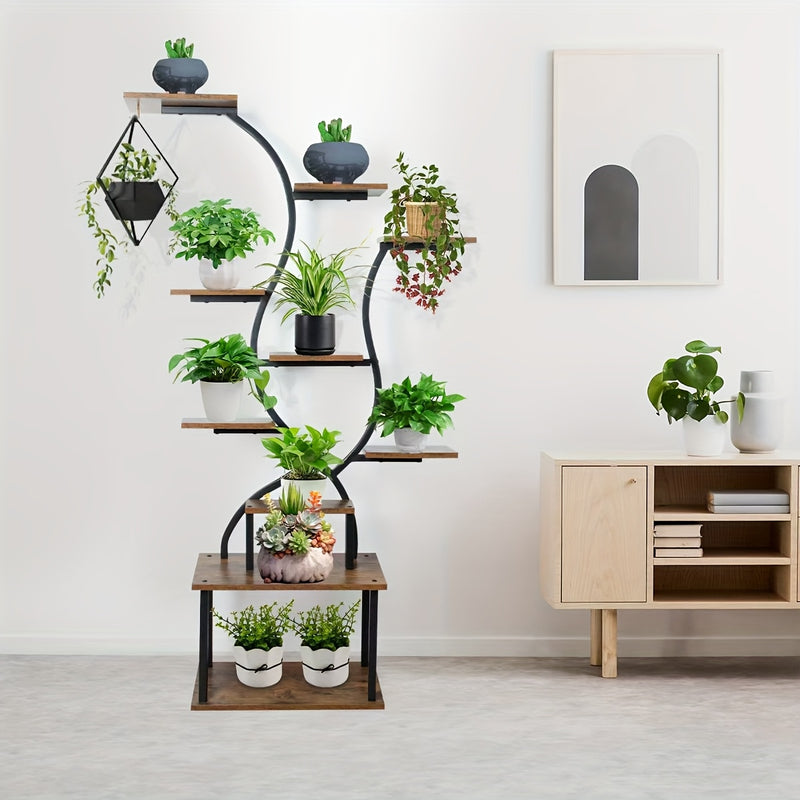 Suporte para plantas de interior com luz de crescimento