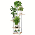 Suporte de canto para plantas, prateleira alta de metal para plantas múltiplas