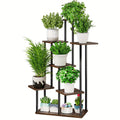 Suporte de canto para plantas, prateleira alta de metal para plantas múltiplas