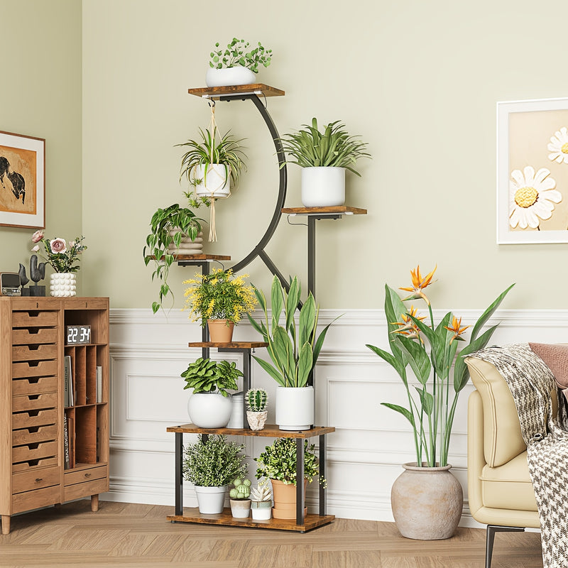 Suporte para plantas de 6 níveis para áreas internas