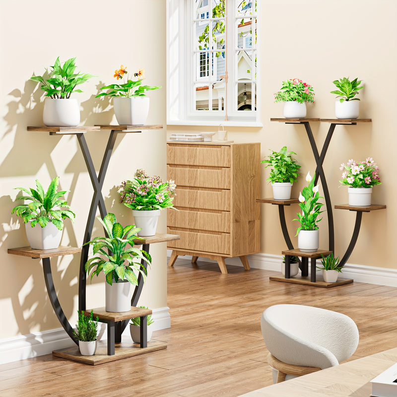 Suporte para plantas de interior com 2 peças e luzes de cultivo